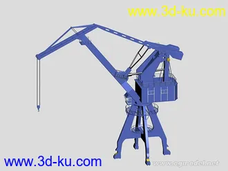3D打印模型码头吊装机械的图片