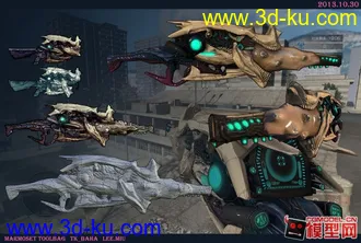 3D打印模型次时代枪械，做完就放上来了的图片