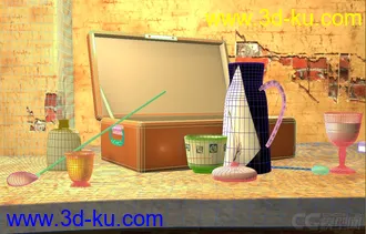 3D打印模型发个静物场景文件，使用默认渲染器渲染的的图片