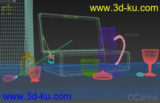 3D打印模型发个静物场景文件，使用默认渲染器渲染的的图片