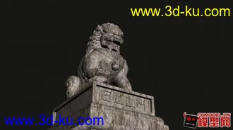 3D打印模型石狮镇门的图片