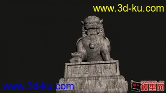 3D打印模型石狮镇门的图片