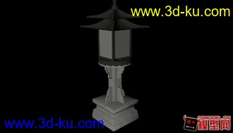 3D打印模型宫灯 石柱灯的图片
