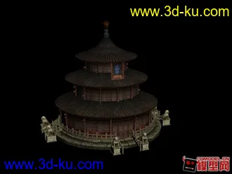 3D打印模型中国古建一枚的图片