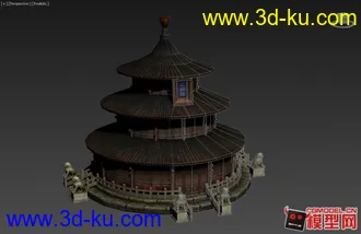 3D打印模型中国古建一枚的图片