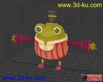 3D打印模型Q版青蛙的图片