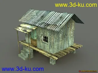 3D打印模型新出炉的破房子一个的图片