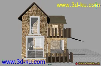 3D打印模型自己做的...房子的图片