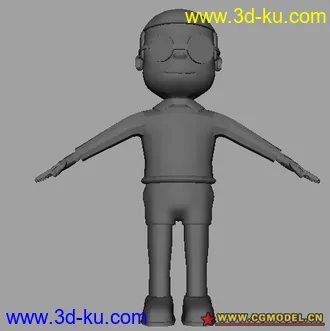 3D打印模型机器猫,哆啦A梦之大雄的图片