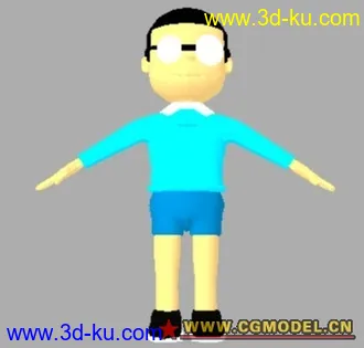 3D打印模型机器猫,哆啦A梦之大雄的图片