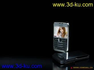 3D打印模型原创E71，诺基亚手机建模，MAX9.0，带贴图VR渲染，带HDR贴图，带三视图的图片