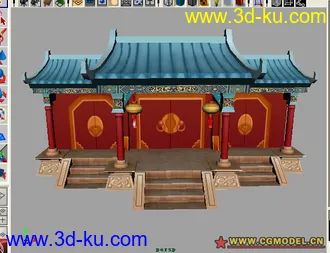 3D打印模型新手做的大门的图片