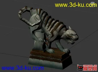 3D打印模型下山虎雕塑一枚 希望大家喜欢的图片