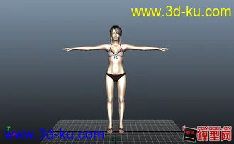 3D打印模型内衣少女的图片