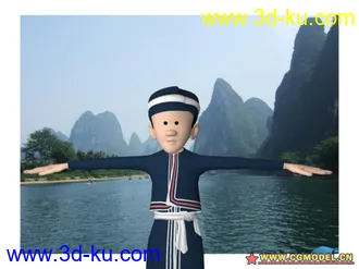 3D打印模型民族风 男人的图片