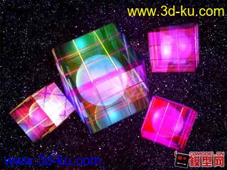 3D打印模型七彩方盒子的图片