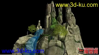 3D打印模型假山一座的图片