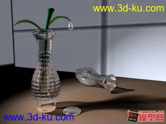 3D打印模型透明玻璃花瓶的图片