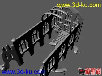 3D打印模型废旧的城堡的图片