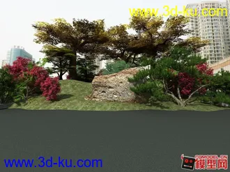 3D打印模型一个园林场景，需要的可以拿去的图片