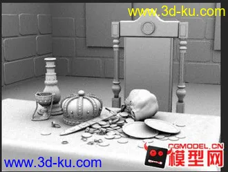 灯光材质练习用的好模型（3）～～的图片