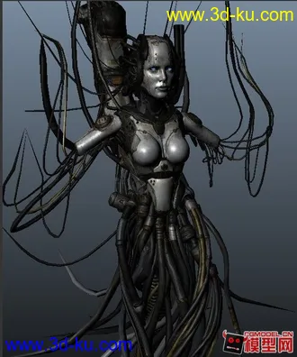 3D打印模型机械妹子的图片