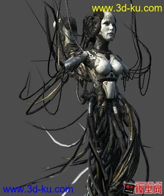 3D打印模型机械妹子的图片