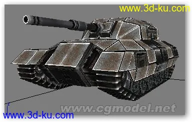 一个低面坦克模型的图片1