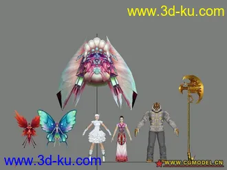 分享几个完美世界的模型,时装模式MM+SS的图片