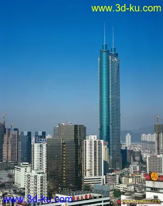 深圳地王大厦3d模型的图片
