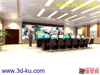 3D打印模型监控室/监控中心的图片