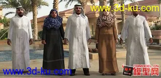 Arabs(阿拉伯)西域 伊斯兰 阿拉伯人 3d模型下载的图片