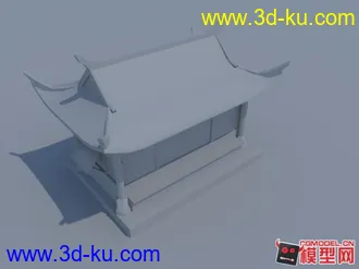 中式建築模型的图片