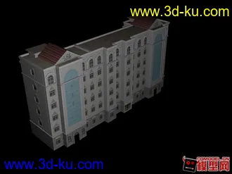 3D打印模型一栋漂亮的欧式建筑的图片
