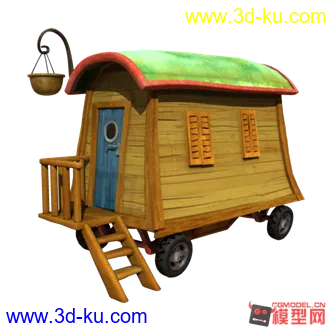 3D打印模型Q版卡通-小车的图片