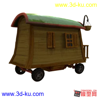3D打印模型Q版卡通-小车的图片