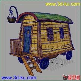 3D打印模型Q版卡通-小车的图片
