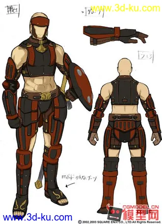 最终幻想11全套模型资料及设定的图片