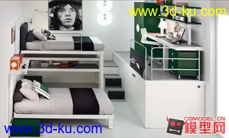 3D打印模型宿舍内部图的图片