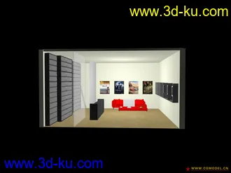 3D打印模型自創場景dvd店的图片
