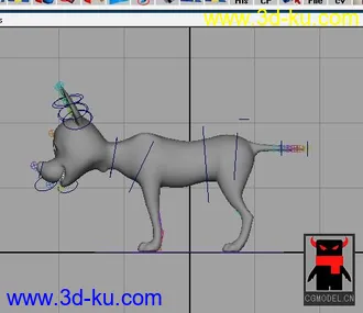 3D打印模型卡通狗的图片