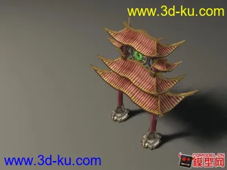 中式牌樓模型的图片