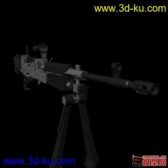3D打印模型一把机枪的图片