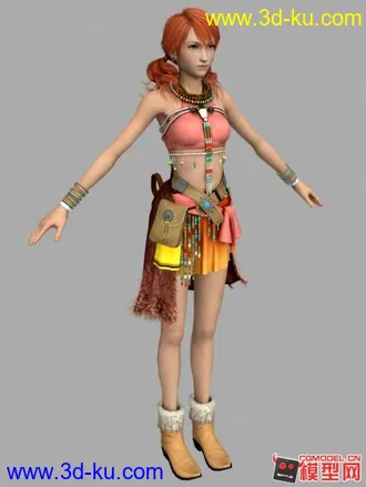 最终幻想美女Vanille模型的图片