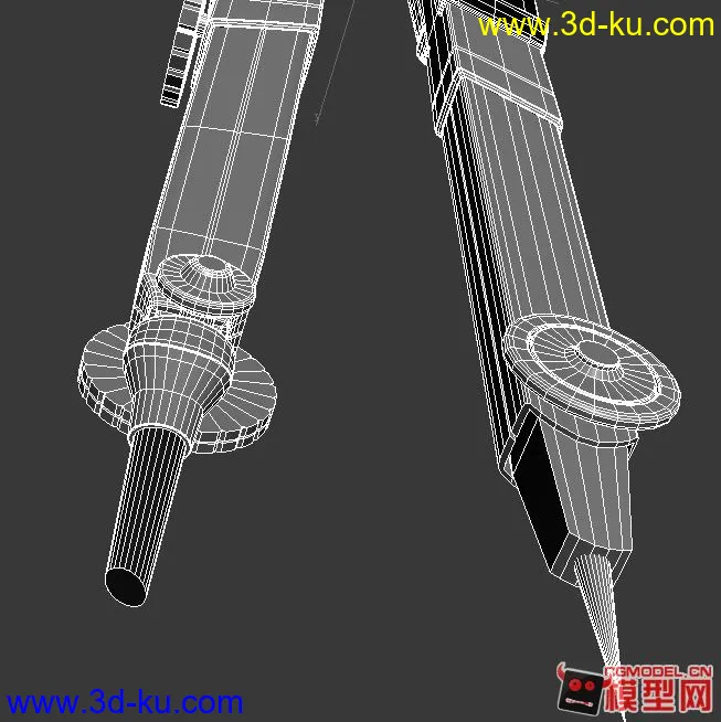 圆规 max2010(附OBJ格式)模型的图片5