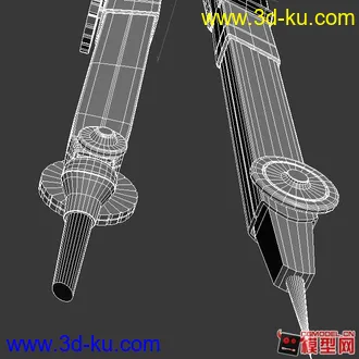 3D打印模型圆规 max2010(附OBJ格式)的图片