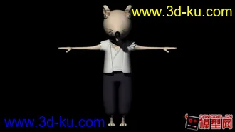 3D打印模型有趣的人形小老鼠的图片