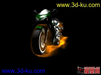3D打印模型摩托机车有动画，有特效哦的图片