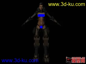 3D打印模型科幻少女的图片