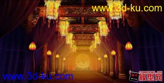 3D打印模型宫殿场景的图片